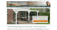Desktop Screenshot of discount-terrassendach.de